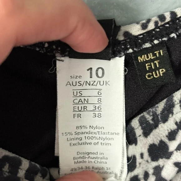 Nip Tuck Swimwear, cheetah print, ruched, one piece, adjustable, swimsuit, USA 6 - Picture 6 of 11